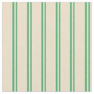 Tissu Motif Sea Green et Tan Stripes