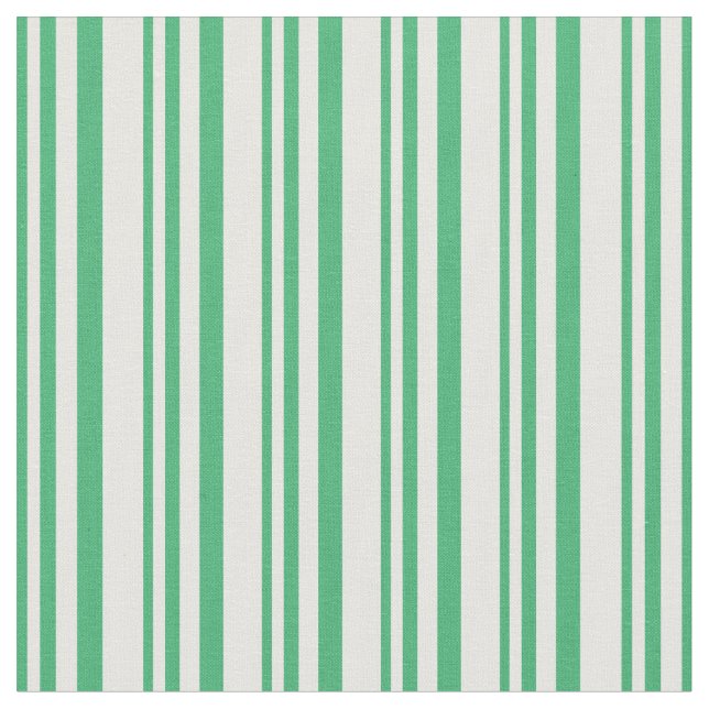 Tissu Motif Sea Green & White Lines (Fermer)