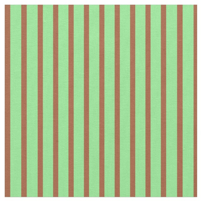 Tissu Motif Sienna & Light Green Colour Stripes (Fermer)