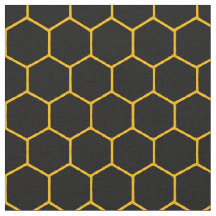 Motif simple et élégant en nid d'abeille noir jaun