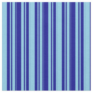 Tissu Motif Sky Blue and Dark Blue Coloured Stripes