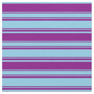 Tissu Motif Sky Blue and Purple Colour Lines