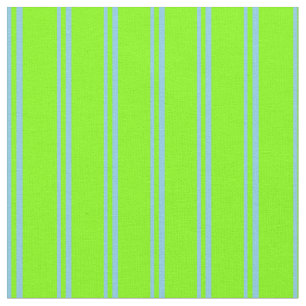Tissu Motif Sky Blue et Chartreuse Stripes