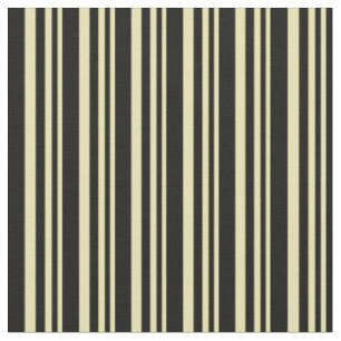 Tissu Motif Tan and Black Colour Stripes