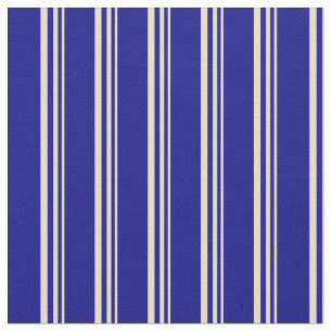 Tissu Motif tan et bleu rayé