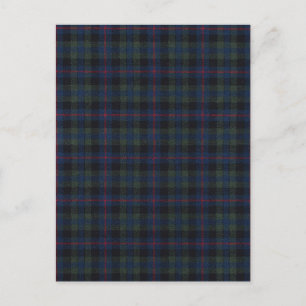 tissu motif tartan Campbell Carte postale