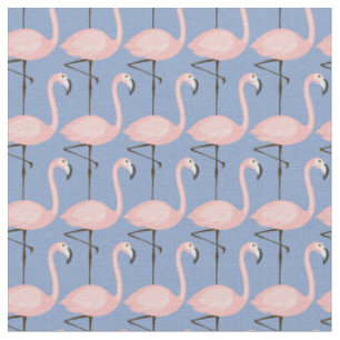 Tissu Motif tendre de Flamant rose