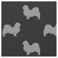 Motif tibétain de silhouettes d'épagneul