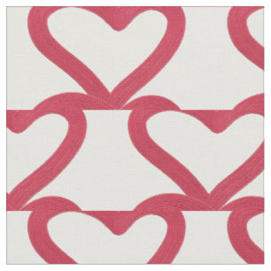 Tissu motif tiré par la main de l'amour du valentine