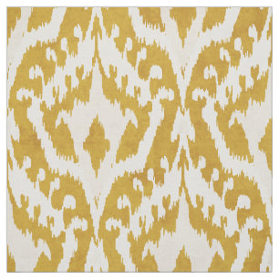 Tissu motif tribal Cool de l'ikat d'or
