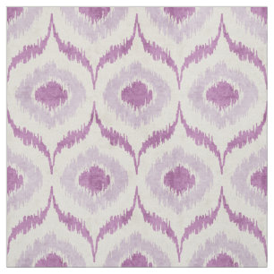Tissu motif tribal Cool d'orchidées violettes et de ika