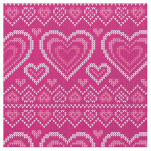 Tissu Motif tricoté par Saint-Valentin 2