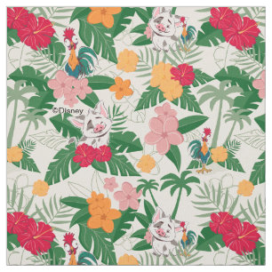 Tissu Motif tropical de Pua et Heihei