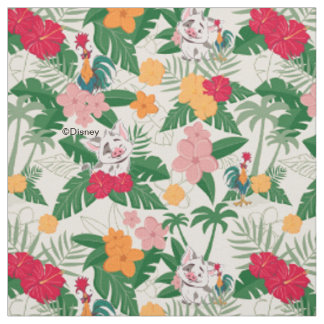 Tissu Motif tropical de Pua et Heihei