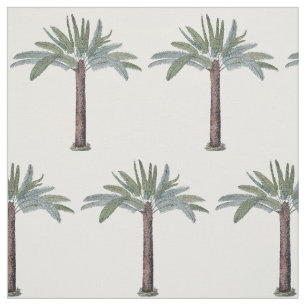 Tissu Motif Tropical Palm Tree sur n'importe quelle coul