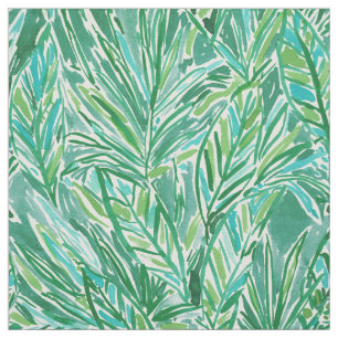 Tissu Motif tropical vert sauvage de feuille de JUNGLE
