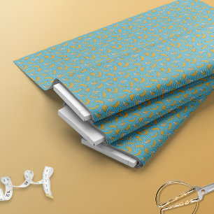 Tissu Motif vectoriel à rayures de banane Bleu turquoi