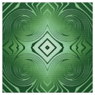 Tissu motif vert abstrait de remous