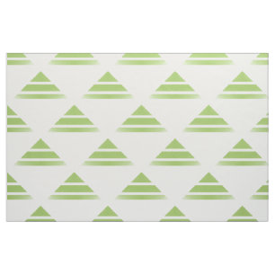 Tissu Motif vert blanc Geo