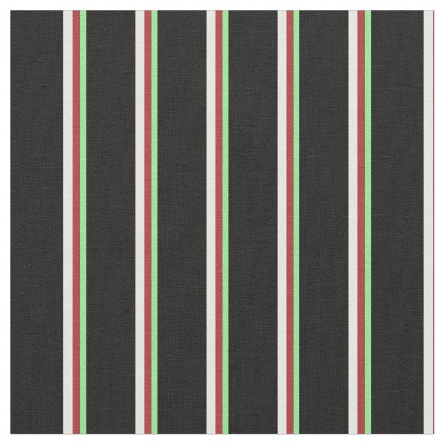 Tissu Motif Vert clair, Brown, Blanc & Noir (Fermer)