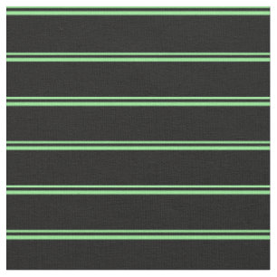 Tissu Motif vert clair et noir à rayures/rayures