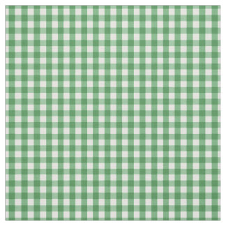 Tissu Motif vert et blanc traditionnel de contrôle de