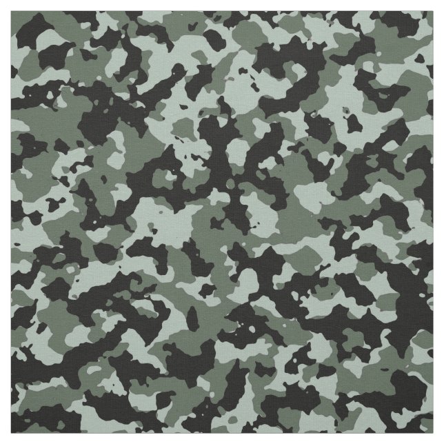 Tissu Motif vert militaire de camouflage (Échantillon)