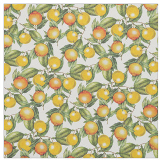 Tissu motif vintage d'agrumes