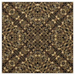 Tissu motif vintage en or
