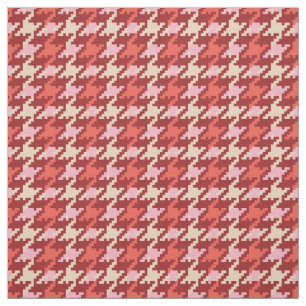 Tissu motif Vintage en plâtre rose rouge