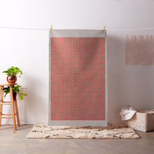 Tissu Motifs et motifs texturés rouges, orange et roses