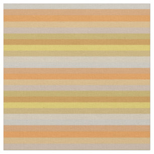 Tissu Moutarde & Terracotta Rayure Horizontale Tons Terr