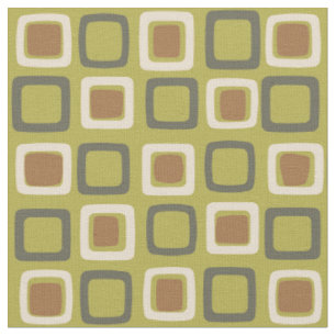 Tissu Moyen Siècle moderne Carré Chartreuse