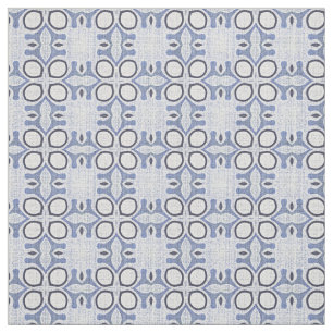 Tissu Moyenne foncé Pastel Bleu Bali Batik Motif
