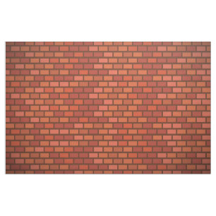 Tissu Mur de briques rouge