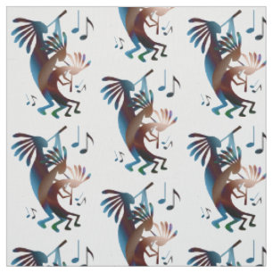 Tissu Musique Kokopelli