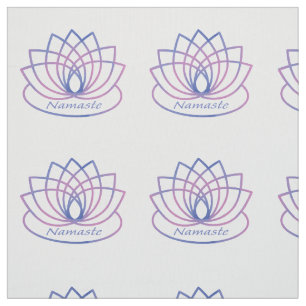 Tissu Namaste Purple and Pink Lotus Flower