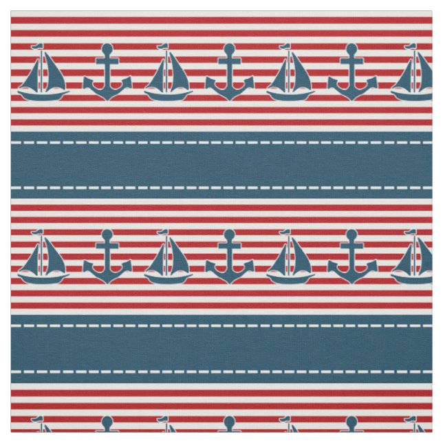 Tissu Nautical design (Échantillon)