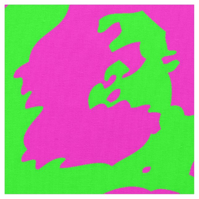 Tissu Neon Big Cat Print (Fermer)