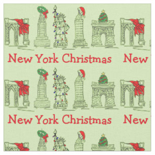Tissu New York City NYC Noëls Noëls Noël