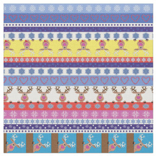 Tissu noël des rennes