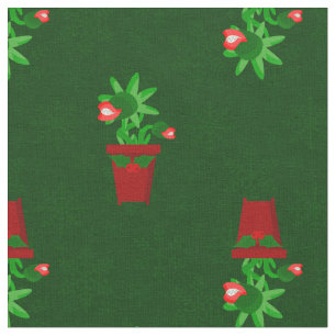 Tissu noël gothique venus flytrap spookmas