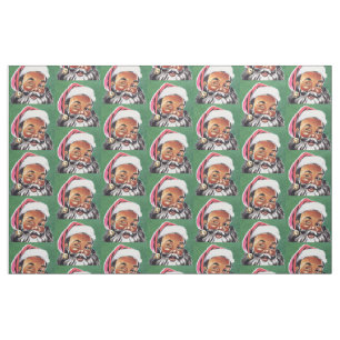 Tissu Noël noir du Père Noël afro-américain