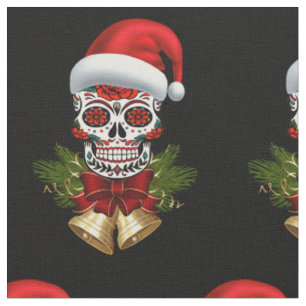 Tissu Noël Père Noël Jour Du Crâne Sugar Morts