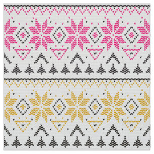 Tissu Noël, Scandinave, motif tricoté