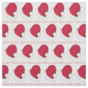 Tissu Noël Secret Père Noël Casquette Rouge Noël Noël No
