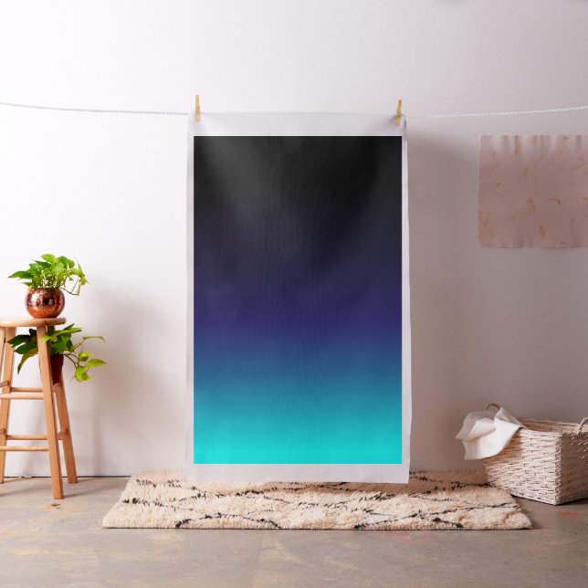 Tissu Noir à l'ombre turquoise (In Situ)