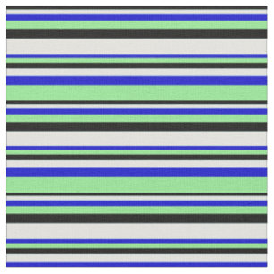 Tissu Noir, Cyan clair, Bleu et Vert clair