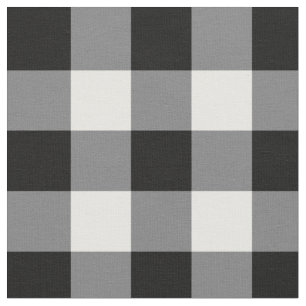 Tissu Noir Et Blanc En vichy