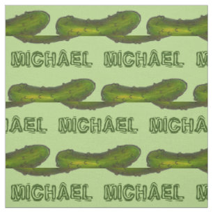 Tissu Nom personnalisé Green Kosher Dill Picket Imprimer